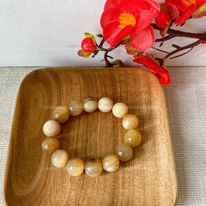 🌹🌹Natural Buffalo Horn Beads Stretch Bracelet🌹🌹